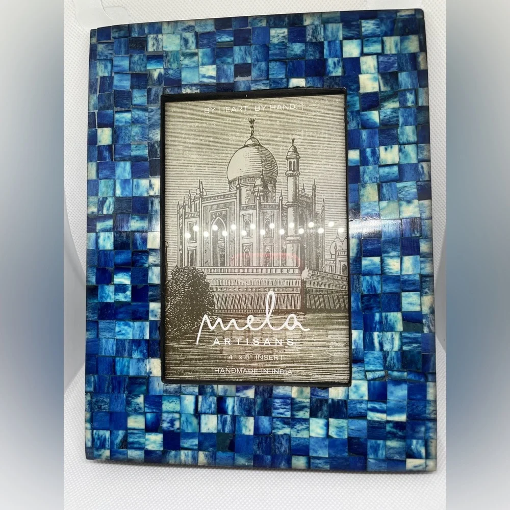NEW BLUE TILED MELA ARTISANS FRAME POPSUGAR RESORT 2016 LIMITED BOX GORGEOUS!